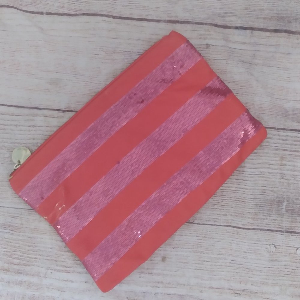 Deux Lux sequin clutch / cosmetic bag